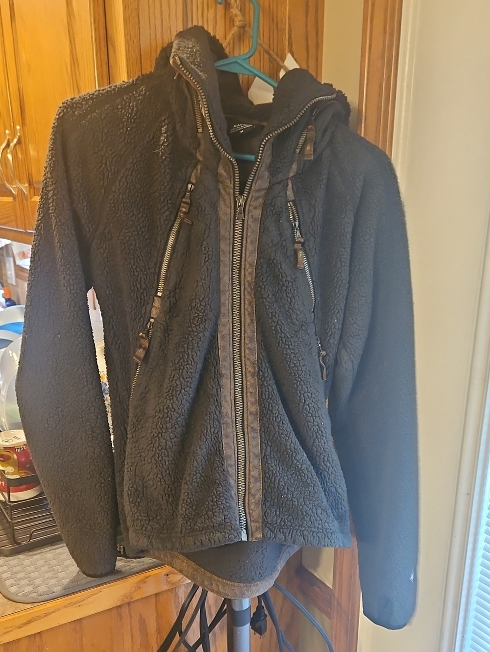 Kuhl Green Fleece Jacket with Zip and Hood